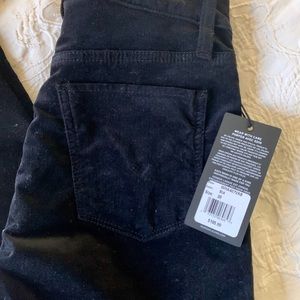 Hudson Barbara Super Skinny black brushed velvet